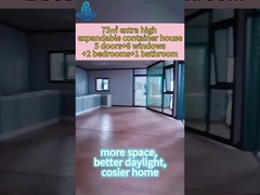 73㎡ extra high expandable container house cosier home