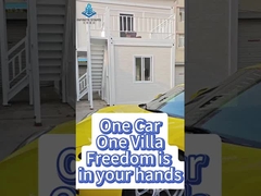 Customized prefab two-story detachable container villa