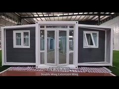 Doppelflügel-erweiterbares Containerhaus Klappkonzept spart 60% Transportfläche