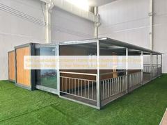 40 Fuß erweiterbares Containerhaus mit 2 Schlafzimmern und 75 mm Sandwichplatten - 5 Jahre Garantie inklusive